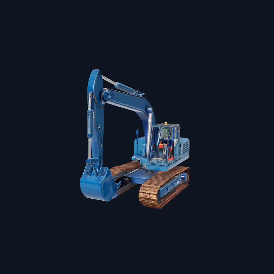 Steel Blue Excavator model pack